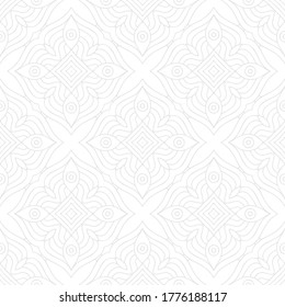 Mandala. Patrón de ornamentos sin foco negro