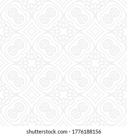 Mandala. Patrón de ornamentos sin foco negro