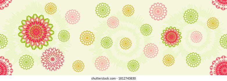 Mandala seamless pattern. Abstract background. Modern pattern. Vector illustration for design.