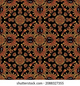  Mandala seamless pattern American Indian boy. You can use it for, print, home decoration, wall decoration, fabric, wall art, wallpaper, website background.