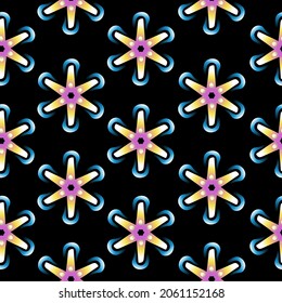 Mandala seamless pattern. Antique decorative elements. gradient color. Islamic, Arabic, Indian, Ottoman motifs.