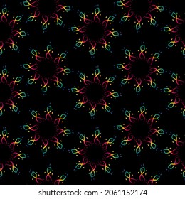 Mandala seamless pattern. Antique decorative elements. gradient color. Islamic, Arabic, Indian, Ottoman motifs.