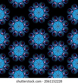 Patrón ininterrumpido de Mandala. Elementos decorativos antiguos. color de gradiente. Motivos islámicos, árabes, indios, otomanos.