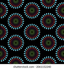 Mandala seamless pattern. Antique decorative elements. gradient color. Islamic, Arabic, Indian, Ottoman motifs.