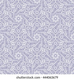 Mandala seamless pattern. Bohemian style. Vintage background with round ornament, decorative indian medallion, abstract lotus flower element. Vector design