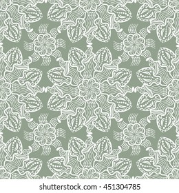 Mandala seamless pattern. Bohemian style. Vintage background with round ornament, decorative indian medallion, abstract lotus flower element. Vector design