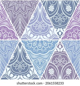 Mandala seamless pattern. Decorative elements with mandala.
