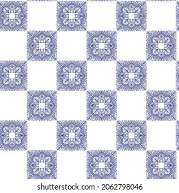 Mandala Seamless Pattern Design . Vector Illustration.