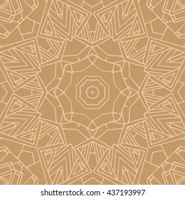 Mandala seamless pattern. Ethnic abstract decorative floral ornament. Hand drawn background. Islam, Arabic, Indian, turkish, pakistan, chinese, ottoman motifs. Background texture.