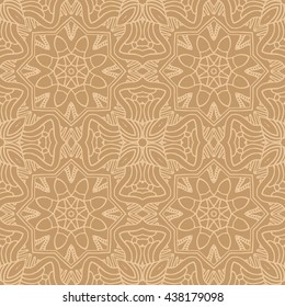 Mandala seamless pattern. Ethnic abstract decorative floral ornament. Hand drawn background. Islam, Arabic, Indian, turkish, pakistan, chinese, ottoman motifs. Background texture.