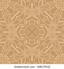 Mandala seamless pattern. Ethnic abstract decorative floral ornament. Hand drawn background. Islam, Arabic, Indian, turkish, pakistan, chinese, ottoman motifs. Background texture.