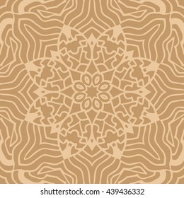 Mandala seamless pattern. Ethnic abstract decorative floral ornament. Hand drawn background. Islam, Arabic, Indian, turkish, pakistan, chinese, ottoman motifs. Background texture.