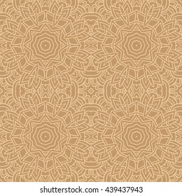 Mandala seamless pattern. Ethnic abstract decorative floral ornament. Hand drawn background. Islam, Arabic, Indian, turkish, pakistan, chinese, ottoman motifs. Background texture.