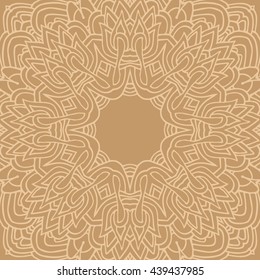 Mandala seamless pattern. Ethnic abstract decorative floral ornament. Hand drawn background. Islam, Arabic, Indian, turkish, pakistan, chinese, ottoman motifs. Background texture.
