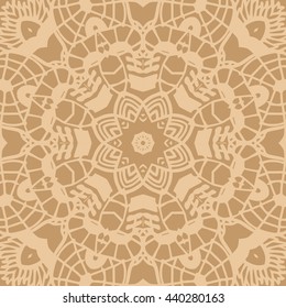 Mandala seamless pattern. Ethnic abstract decorative floral ornament. Hand drawn background. Islam, Arabic, Indian, turkish, pakistan, chinese, ottoman motifs. Background texture.