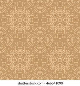 Mandala seamless pattern. Ethnic abstract decorative floral ornament. Hand drawn background. Islam, Arabic, Indian, turkish, pakistan, chinese, ottoman motifs. Background texture.
