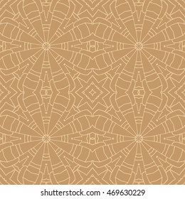 Mandala seamless pattern. Ethnic abstract decorative floral ornament. Hand drawn background. Islam, Arabic, Indian, turkish, pakistan, chinese, ottoman motifs. Background texture.