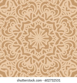 Mandala seamless pattern. Ethnic abstract decorative floral ornament. Hand drawn background. Islam, Arabic, Indian, turkish, pakistan, chinese, ottoman motifs. Background texture.
