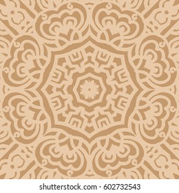 Mandala seamless pattern. Ethnic abstract decorative floral ornament. Hand drawn background. Islam, Arabic, Indian, turkish, pakistan, chinese, ottoman motifs. Background texture.
