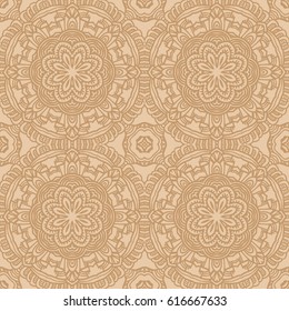 Mandala seamless pattern. Ethnic abstract decorative floral ornament. Hand drawn background. Islam, Arabic, Indian, turkish, pakistan, chinese, ottoman motifs. Background texture.
