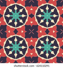 Mandala seamless pattern. Ethnic abstract decorative floral ornament. Hand drawn background. Islam, Arabic, Indian, turkish, pakistan, chinese, ottoman motifs. Background texture.
