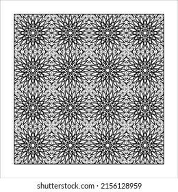 Mandala seamless pattern floral ornament.