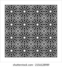Mandala seamless pattern floral ornament.