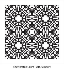 Mandala es un adorno floral sin fisuras.