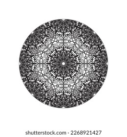Mandala seamless pattern floral ornament