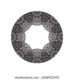 Mandala seamless pattern floral ornament