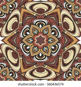 Mandala  seamless pattern, vector image
