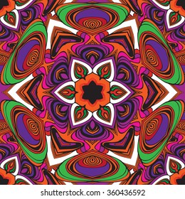 Mandala  seamless pattern, vector image