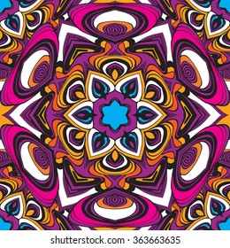 Mandala  seamless pattern, vector image