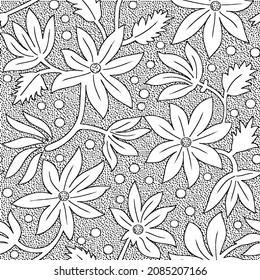 Mandala nahtloses Muster. Wunderbares Blumendesign. Abstrakte Blumengrafik. Nahtloser Hintergrund.