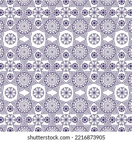 Mandala seamless pattern.Indian pattern. Arabic, Islamic, ethnic, oriental motifs. Ethnic bohemian background. Wrapping and scrapbook paper. 
