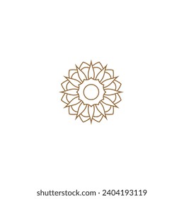mandala set with brown circles mandala