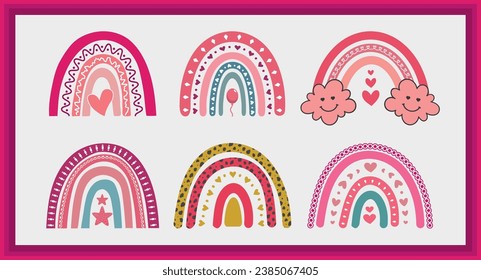 mandala set design rainbows design set vectors mandala background design 