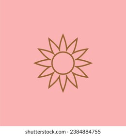 mandala set element vector floral