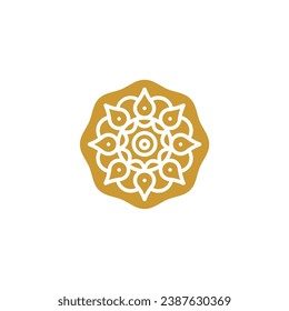 mandala set ornament gold Islamic elements symbol