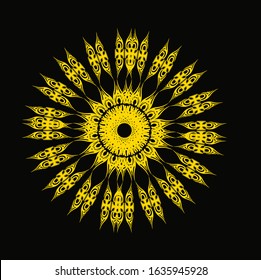 Mandala set and other elements. Vector. Mandala tattoo. Perfect cards for any other kind of design, birthday and other holiday, kaleidoscope, medallion, yoga, india, arabic