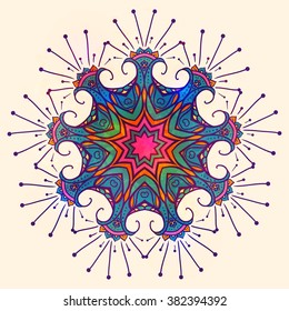 Mandala set and other elements. Vector. Mandala tattoo. Perfect  cards of design, birthday and other holiday, kaleidoscope,  medallion, yoga, india, arabic. circular pattern, sketch for tattoo 