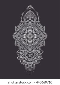 Mandala set and other elements. Vector. Mandala tattoo. Perfect  cards of design, birthday and other holiday