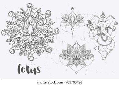 1000 Lotus Tattoo Stock Images Photos Vectors Shutterstock