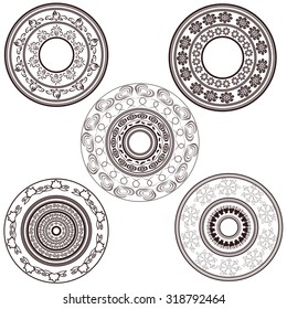 Mandala set in vintage style to create comfort