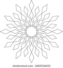 Mandala Shape vector. Circular pattern in form of mandala, tattoo, decoration. 
Decorative ornament in ethnic oriental style.