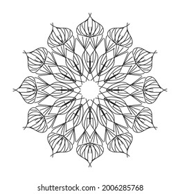 Mandala shaped circular pattern with the latest art