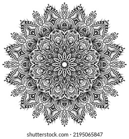 Mandala Shapes Leicht zum Färben von Vector mandala Blüte orientalische Blumenmuster Illustration