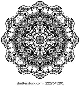 Mandala Shapes Leicht zum Färben von Vector mandala Blüte orientalische Blumenmuster Illustration