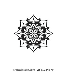 Mandala sihouette vector desing eps