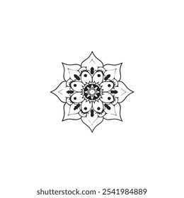 Mandala sihouette vector desing eps